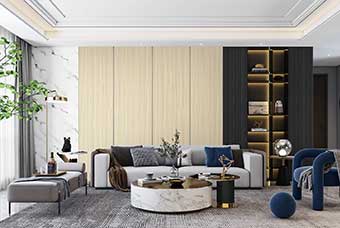 龙岩轻奢风格-客厅