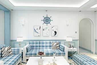 龙岩地中海风格-客厅