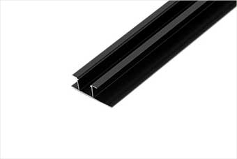 龙岩航空纤维墙咔铝合金带灯中条（哑黑氧化）